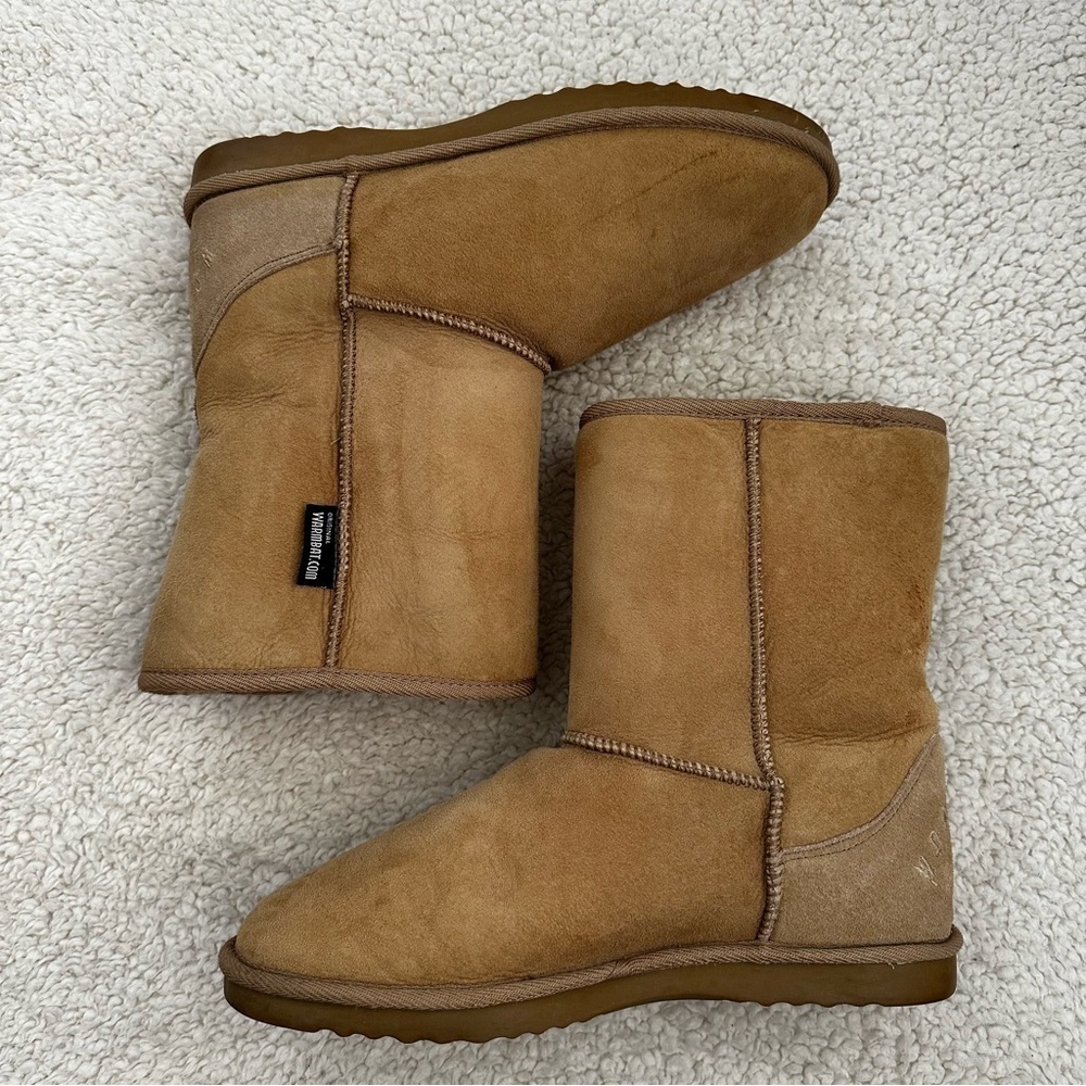 Warmbat Tan Sheepskin Boots Women’s Size 11 - Picture 2 of 10